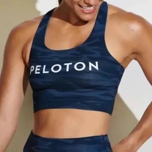 Peloton blue camo bra - S